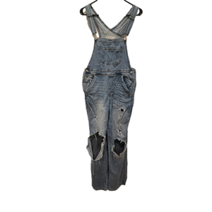Vanilla star distressed overalls woman's small